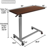 Professional Medical Hospital Overbed Table (Not for Home Use)