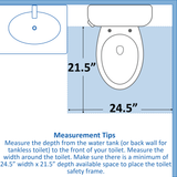 Vaunn Deluxe Bathroom Safety Toilet Rail