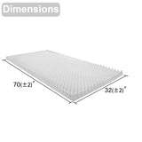 Dimensions of Egg Crate Mattress Topper, Ventilated, Convoluted Foam 